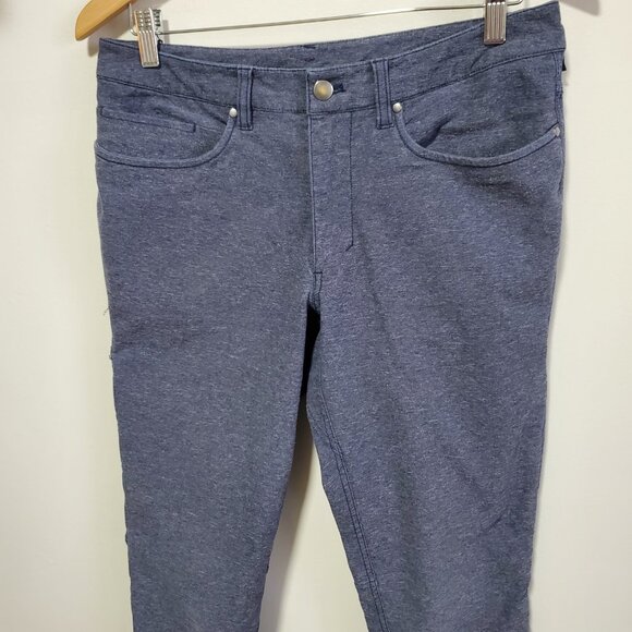 LULULEMON ABC Pants Skinny Leg *Tech Canvas Heathered Deep Navy Men's 30 x 31" - Picture 5 of 14